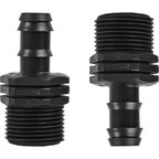 Адаптер для ПНД трубки BOUTTE, внешняя резьба 3/4"x16 мм, 2 шт