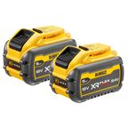 Набор DEWALT: 2 АКБ DCB547, Li-Ion, 18/54 В, 9/3 Ач и двойное зарядное устройство DCB132, 12/14.4/18/54 B В, 2x4 А (DCB132X2)