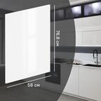 Фальшпанель для напольного шкафа Аша белая 58x76.8 см Delinia ID ЛДСП цвет белый