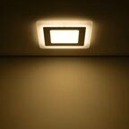 Светильник встраиваемый Gauss Backlight BL122 квадратный 6 и 3 Вт свет тёплый белый