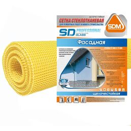 Сетка стеклотканевая фасадная 5x5 SD-Glass 145 г/м² 1x50 м
