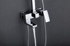 Душевая стойка Abber Daheim AF8216L с изливом, хром