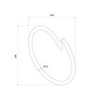Полотенцедержатель-кольцо Iddis Line LMLINSO0Bi51 цвет черный