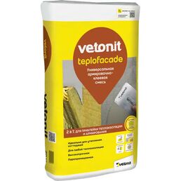 Штукатурно-клеевая смесь для теплоизоляции Vetonit Teplofacade 20кг