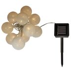 Гирлянда светодиодная шарики Inspire Hinu на солнечных батареях 10 LED цвет белый