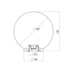 Светильник садово-парковый Svet Анелма золотой 310 мм E27 100 Вт IP44 (1200-00120)