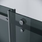 Душевой уголок Grossman Classic 110x90 120.K33.04.1190.21.10 без поддона, стекло тонированное, профиль черный матовый