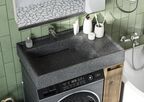 Мебельная раковина Aquaton Рейн 80 см 1A72113KRW210 графит