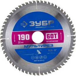 Диск пильный по алюминию ЗУБР Мультирез 36907-190-30-60_z01