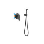 Встраиваемый смеситель с гигиеническим душем Aquatek Бетта AQ1119MB черный матовый