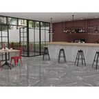 Глазурованный керамогранит Concor Lava Grey 60x120 см 1.44 м² глянцевый цвет серый