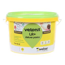 Шпаклёвка полимерная суперфинишная Vetonit LR+ Deluxe pasta 5 кг
