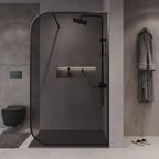 Душевая перегородка Walk In Niagara Nova 90x200  NG-689-90TBLACK стекло тонированное, профиль черный матовый