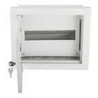 Щит распределительный встраиваемый Dekraft ЩРВ-12 металлический IP31 250х300х120 мм 12 модулей