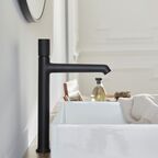 Высокий смеситель для раковины Jacob Delafon Rivoli E24168-BL черный матовый