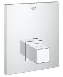 Внешняя часть центрального термостатического смесителя GROHE Grohtherm Cube, хром (19961000)