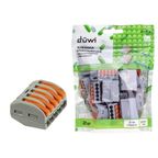 Клеммы соединительные монтажные с рычажком Duwi СМК 222-415 5-проводные 4мм² серые 20шт 26747 8