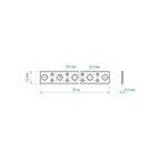 Перфорированная лента прямая LP 12x0.5 25 м оцинкованная сталь цвет серебро