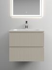 Тумба с раковиной Sancos Snob T SNT60CE 59 см подвесная, Beige Soft
