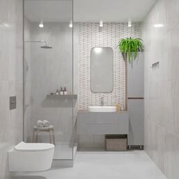Декор настенный Azori Portu Lazio Perla 31.5x63 см матовый цвет серый