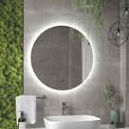 Зеркало с подсветкой круглое 60 см бесконтактный сенсор Continent Lono Led (ЗЛП4769)