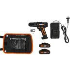 Дрель-шуруповерт аккумуляторная ударная Worx WT375, 20 В Li-ion 2x2 Ач