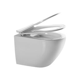 Безободковый подвесной унитаз Teymi Lina Media T40105 ЦБ-00266662