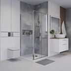 Душевой уголок Niagara Nova 90x100 NG-64-9A-A100-34 стекло прозрачное, профиль хром, без поддона