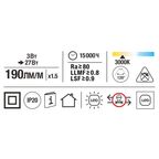 Комплект светодиодной ленты 2835 24 диода/2 Вт/м 12 В 8 мм IP20 1.5 м теплый белый свет