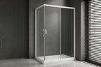 Душевой уголок Royal Bath 100х115 RB11510HPD-T стекло прозрачное, профиль белый, без поддона