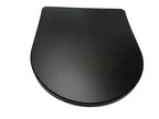 Унитаз подвесной CeramaLux B2330-1MB черно-матовый, с крышкой микролифт