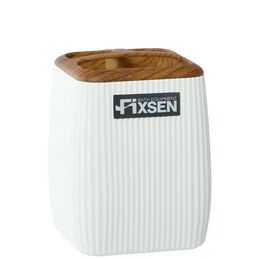 Стакан Fixsen White Wood белый пластик