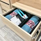 Набор коробок без крышки 15x11x31/15x11x15 см полиэстер цвет черный 4 шт