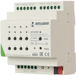 INTELLIGENT ARLIGHT Актуатор KNX-7083-82-DRO-MF-DIN (BUS/230V, 8x10А, KNX Secure) (IARL, IP20 Пластик, 2 года) 039896 Arlight