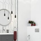 Плитка настенная Керамин Аляска 7 40x27.5 см 1.65 м² цвет белый