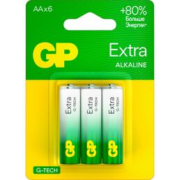 Алкалиновые батарейки GP Extra Alkaline GP 15AXNEW-CR6