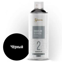 Краска аэрозольная Siana Craquelure финишная цвет чёрный 520 мл