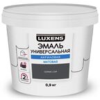 Эмаль акриловая универсальная Luxens цвет серый матовый 0.9 кг