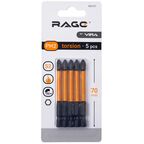 Бита ударная магнитная Rage 554127 PH2x70 мм, 5 шт.