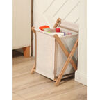 Корзина с крышкой Casy Home For Professionals, цвет молочный