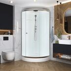Душевая кабина Domani-Spa Simple низкий поддон 90x90 см цвет хром