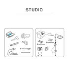 Душевая стойка Sensea Studio с верхним душем цвет хром