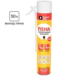 Пена монтажная бытовая MasterTeks 50 летняя 670 мл