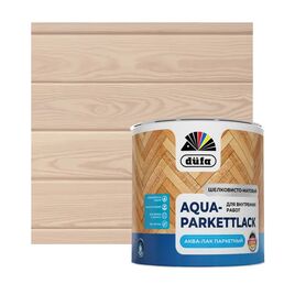 Лак паркетный Dufa Aqua-Parkettlack шелково-матовый прозрачный 0.75 л