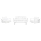 Диван садовый Naterial Lagun 225x85x54 см алюминий цвет белый