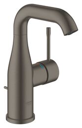 Смеситель для раковины GROHE Essence New, U-излив, тёмный графит матовый (23462AL1)