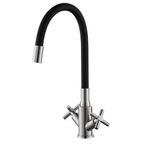 Смеситель для кухни Esko Capela CP519B гибкий излив 40 см цвет черный
