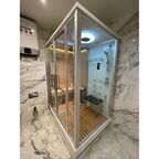Душевая кабина с финской сауной Frank F-907 R 170x120