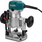 Фрезер сетевой двухбазовый погружной кромочный Makita RT0700CX2, 710 Вт