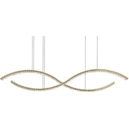 Большой подвесной светильник хрустальный светодиодный 8242/160 gold Newport 8240
